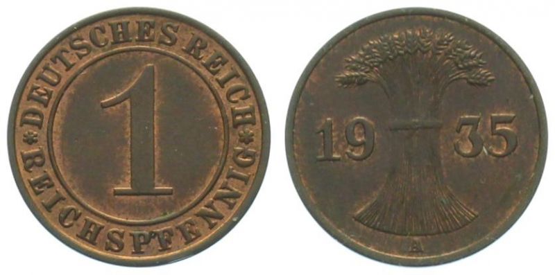 1 Pfennig 1935 A gutes VZ